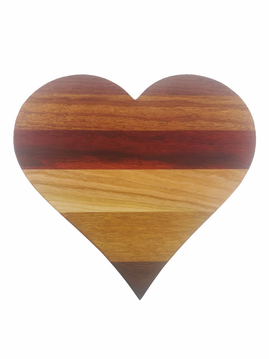 Muskoka Woodworking- Exotic Heart - Mixed - 12"x12"
