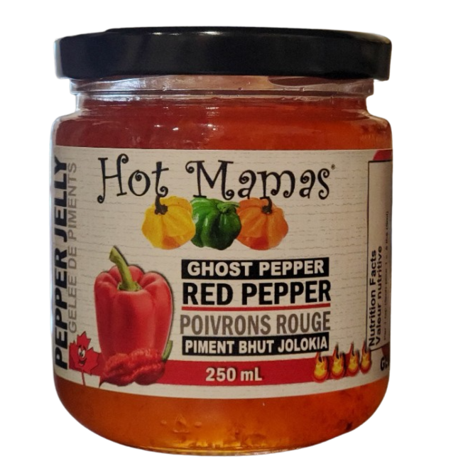 Hot Mama's Ghost Pepper Red Pepper Jelly 250ml