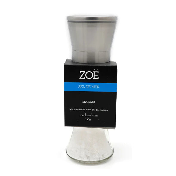 Zoe Olive Oil - Sea Salt - Glass and Stainless Steel