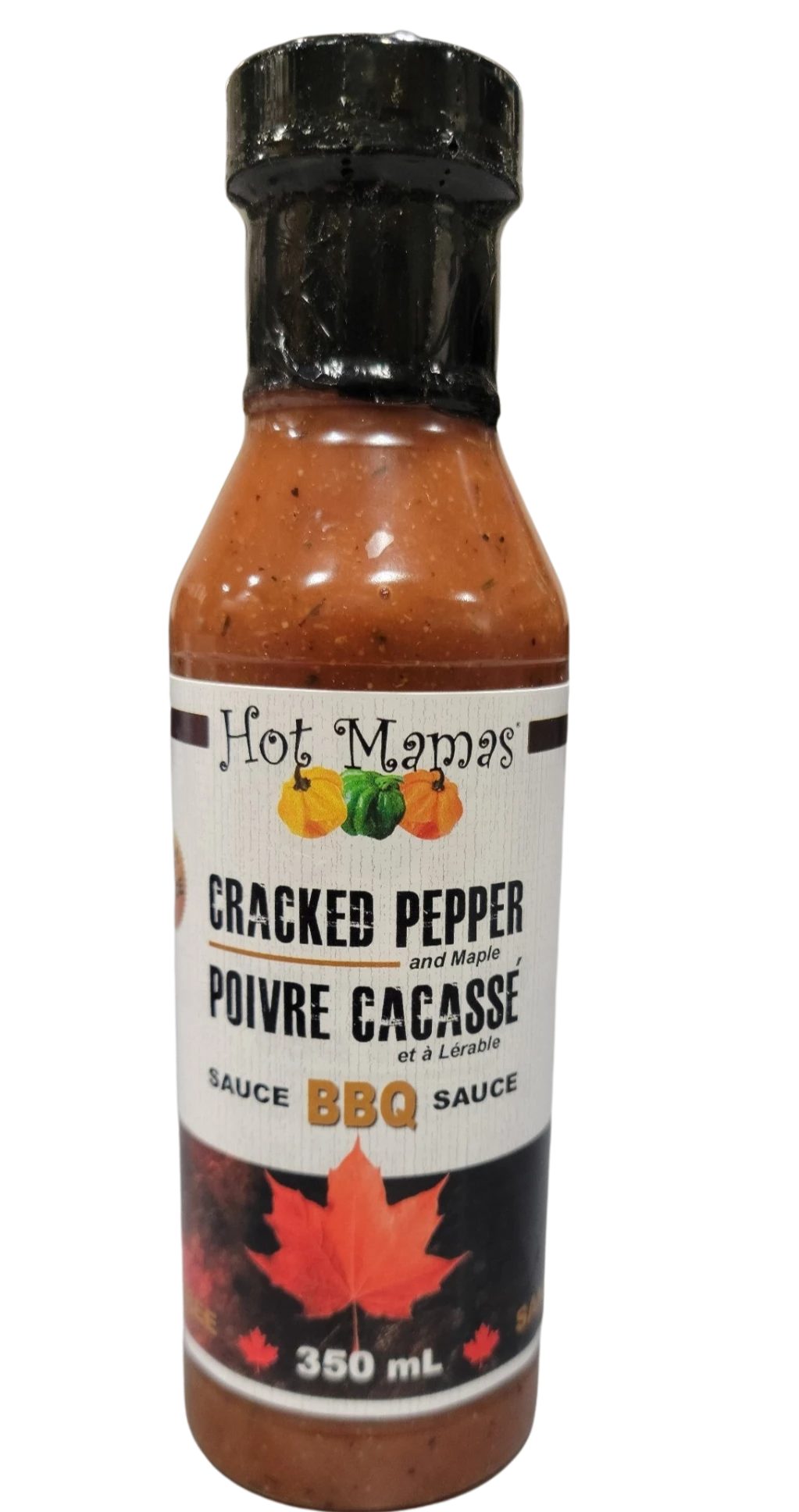 Hot Mama's Cracked Pepper & Maple BBQ Sauce (350ml)