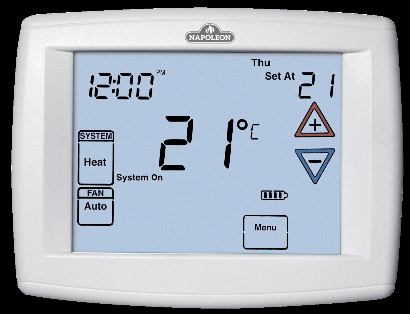 Napoleon 3H/2C 7-day Programmable Thermostat - 12 sq.in. Touchscreen