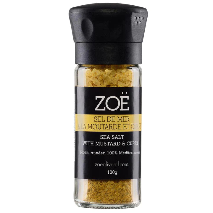 Zoe Olive Oil- 100g Mustard & Curry Sea Salt