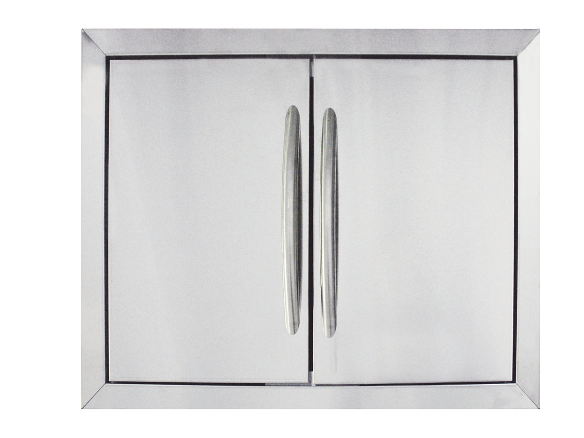 Large Stainless Steel Double Door Set